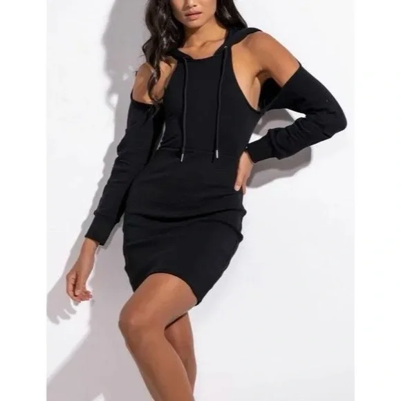 dress off one shoulder Sensations Off Shoulder Satin Maxi Dress Black